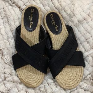 Dior Espadrilles slides